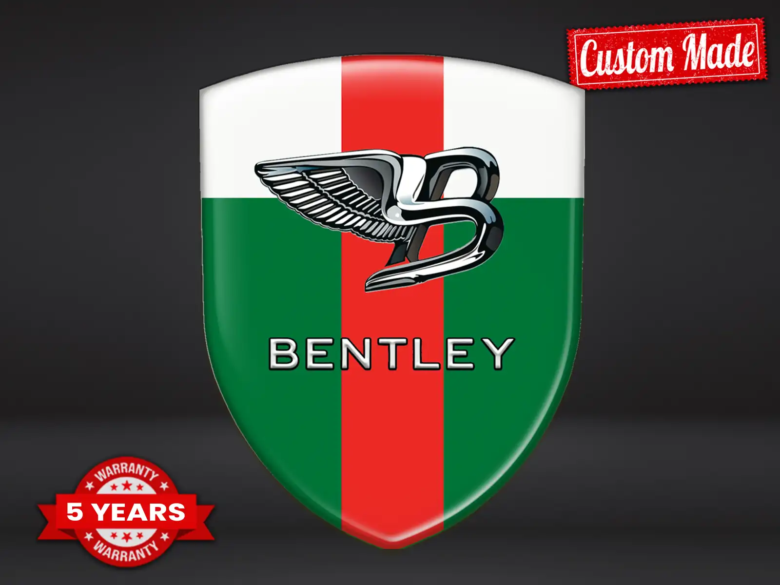 Bentley Sticker Bombé Édition Luxe Badges Bombés Élégants